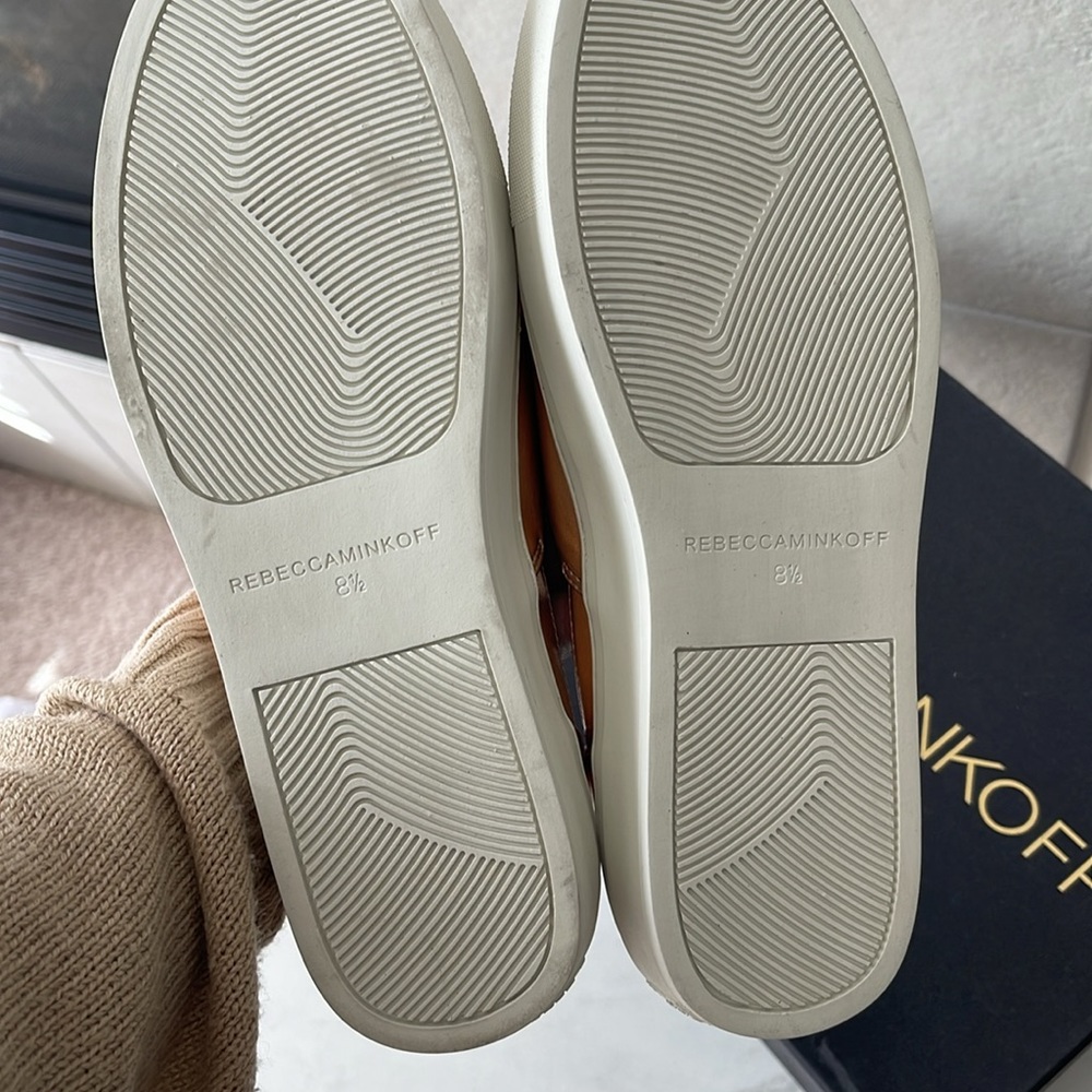 Rebecca Minkoff metallic Nana Sneakers Flats Shoes Size 8.5 - Picture 5 of 5